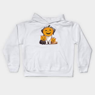 labrador retriever is a Jack-o-Lantern Kids Hoodie